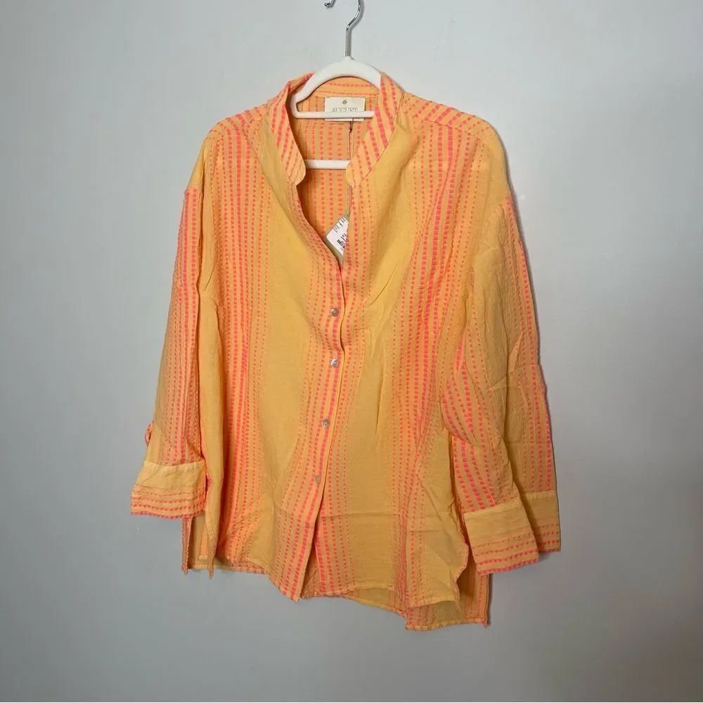 AUGUST Greek resort brand ZAKAR Shirt NWT